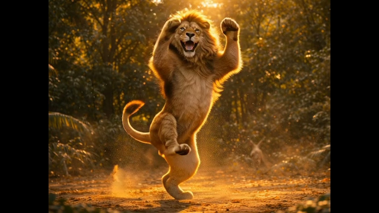 "Lion Dancing in the Jungle – Epic 18-Second Dance!"