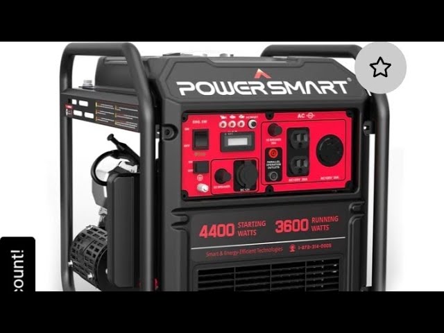 PowerSmart 4400-Watt RV Ready Open Frame Inverter Generator for