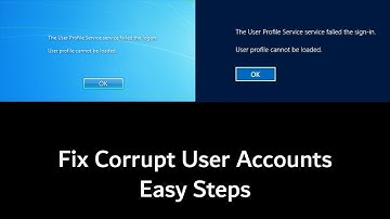 How to Fix Corrupt User Account | Command Prompt Method
