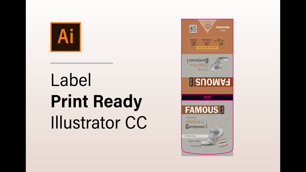 Label Print Ready File in illustrator CC | আউটপুট সেটিং । Designed by : Mahabub Rahman