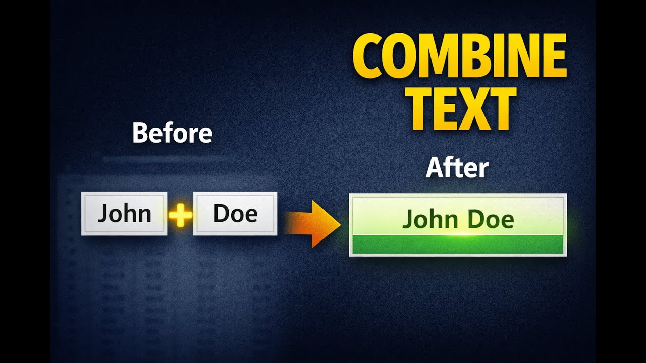 How to use CONCAT Function in Excel to join Text & Cells - YouTube