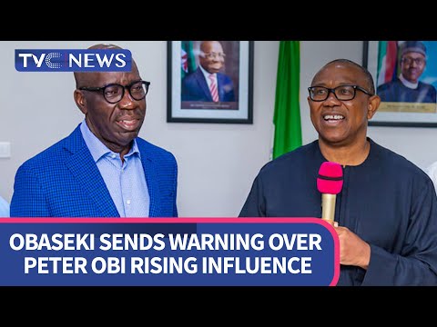 ISSUES WITH JIDE: Gov Obaseki Warns That Peter Obi Gaining Ground With Youths