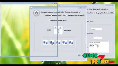 Final Year Projects 2015 |  Power Cost Reduction in Distributed Data Centers