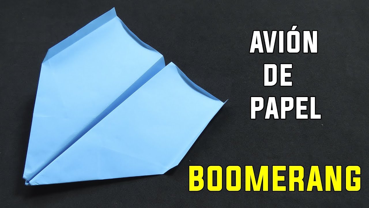 Como hacer un avión de papel