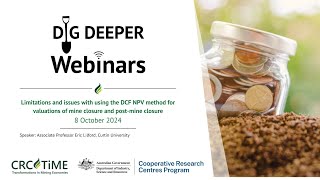 Dig Deeper Webinar - Limitations and issues with using the DCF NPV method