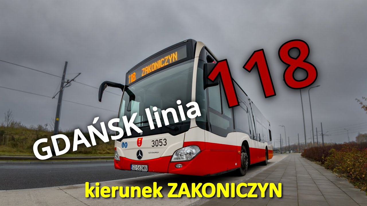 GDAŃSK linia 118 kierunek ZAKONICZYN
