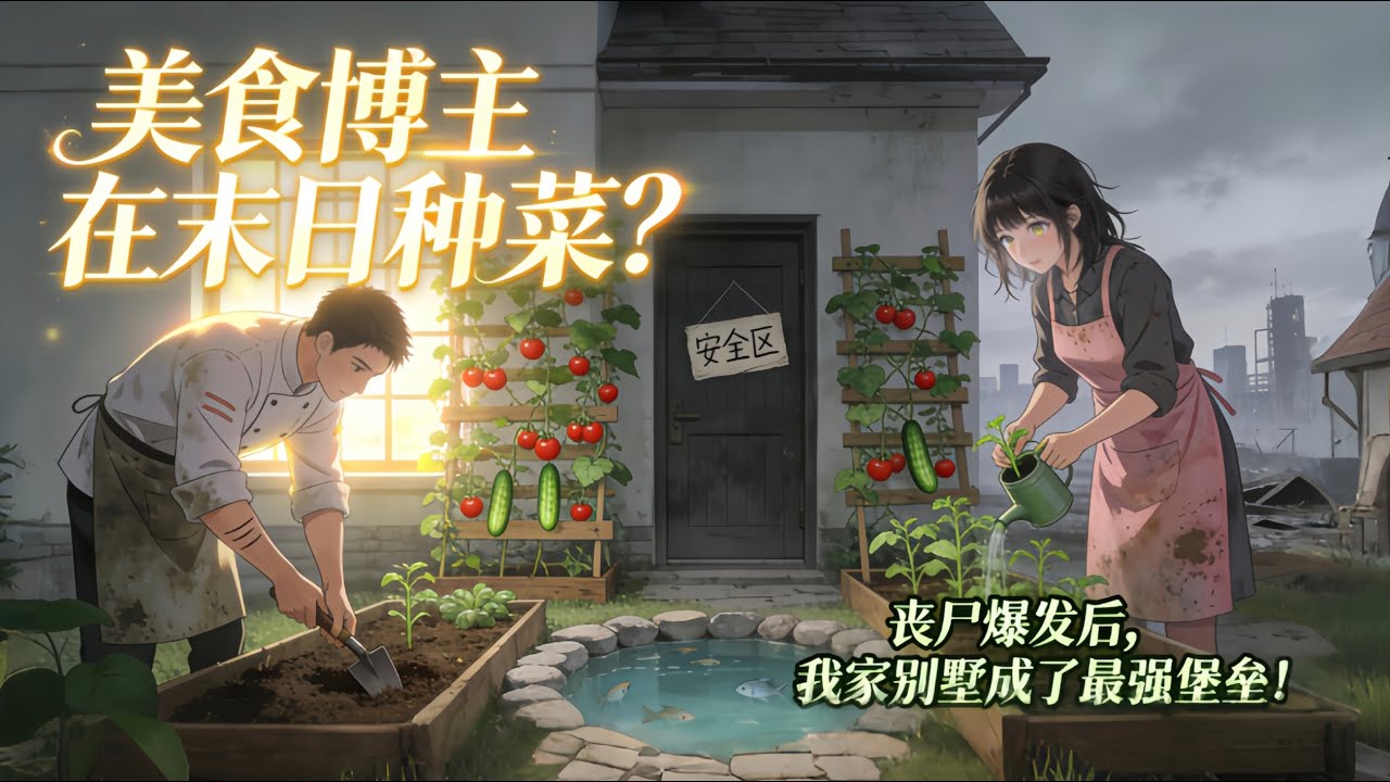 【從種菜博主到末日戰神！】我和男友回村拍美食，卻花光30萬偷偷建堡壘？喪屍爆發後全村來敲門！