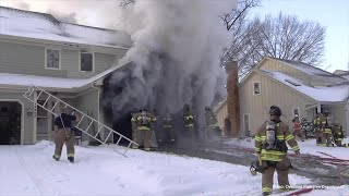 Extra crews called in to battle multi-unit blaze Wednesday in Overland Park