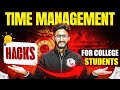 TIME MANAGEMENT HACKS For College Students | Semester Wallah