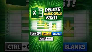 Delete Blank Cells in Excel Instantly ⚡ (CTRL + G Trick!)