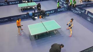 HARIMOTO TOMOKAZU TRAINING AT THE 2018 WORLD TEAM TABLE TENNIS LONDON