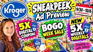 Kroger *SNEAK PEEK* Ad Preview for 9/30-10/6 | 5x Digitals, BOGO Week, NEW Weekly Digitals & MORE