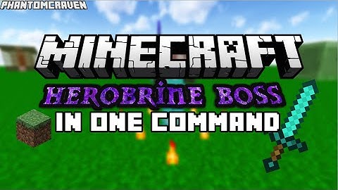Minecraft - Herobrine Boss in One Command [One Command Showcase]