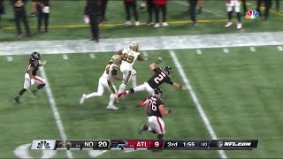 Matt Ryan Gets STIFF-ARMED After Throwing Interception