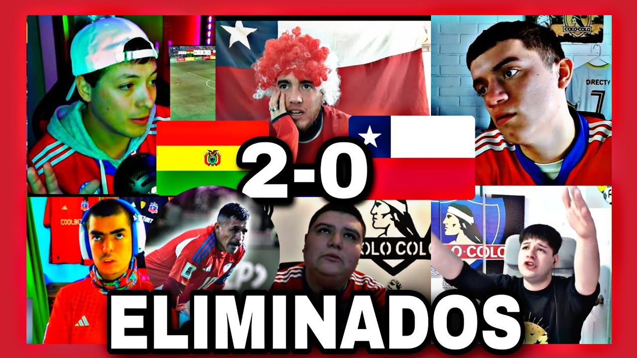 MEJORES REACCIONES y LLOROS CHILENOS al BOLIVIA 2-0 CHILE | CHILE ELIMINADO