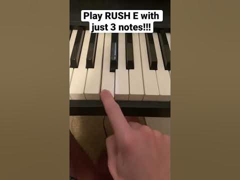 Play RUSH E with 3 notes! 😎😁 - YouTube