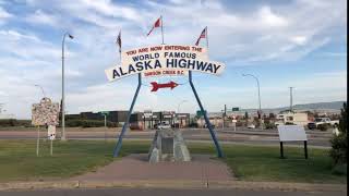 Mile Zero Marker on the Alaskan Highway