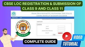 CBSE LOC voor registratie en indiening van klas 9 en 11 2024-25 | Volledige #richtlijnen voor #cbse