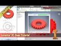 Inventor 3D Modeling Gear Tutorial Exercise 1