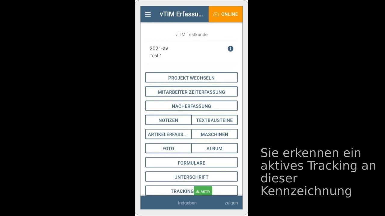 New Update Kurze Erklärung der vTIM Tracking Funktion