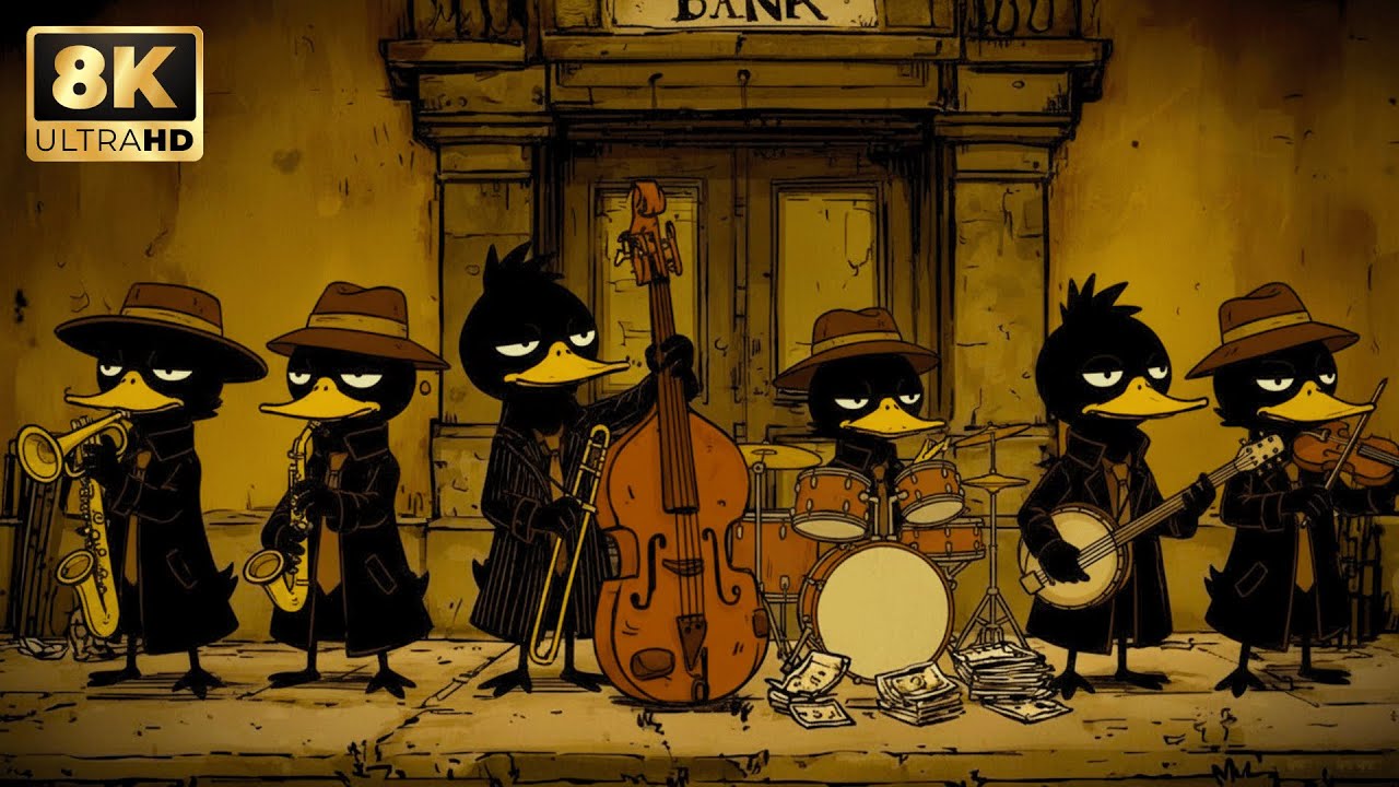 Quiet Night Productivity — Noir Jazz with Warm Bass & Rhodes - Coding and Study Work Flow