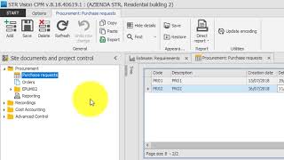 Project management Purchase Requests | STR Vision CPM Tutorial