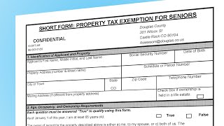 Property Tax Exemptions for Seniors and Veterans