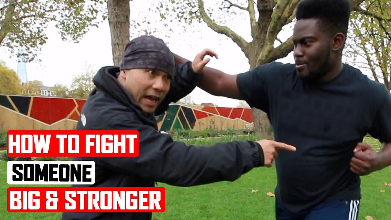 How To Fight Someone Stronger Than You At School How to fight someone bigger and stronger than you lesson 3 - YouTube