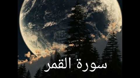 "سورة القمر " تلاوة خاشعة وجميلة بصوت القارئ الشيخ وديع اليمني