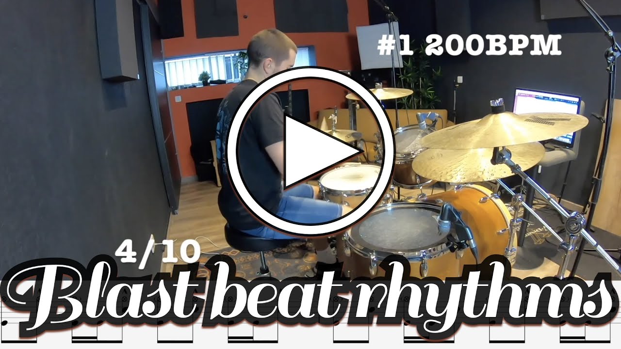 Blast Beat Rhythms On The Drums Cyril Mayer YouTube
