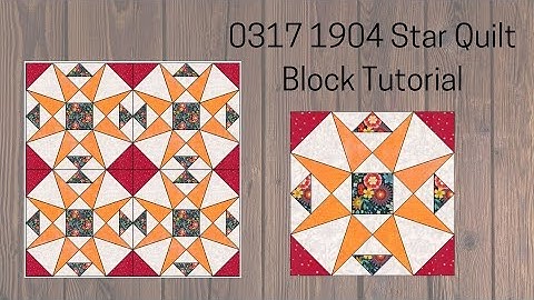 0317 1904 Star Quilt Block Tutorial | Block of the day 2023 | AccuQuilt | Tri Rec