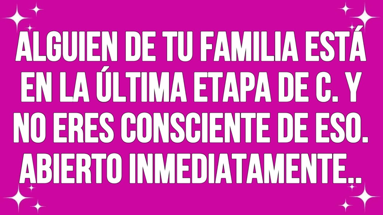 Alguien de tu familia está en la última etapa de c... || #god # ...