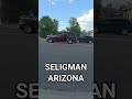 Classic Cars Cruising Route 66 in Seligman Arizona