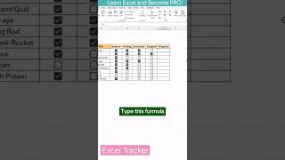 Track progress in pro style #excel #exceltips #exceltutorial