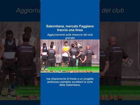 Video Salernitana, mercato: Faggiano traccia una linea