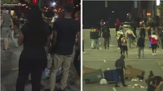 Who exactly caused damage during the weekend protests