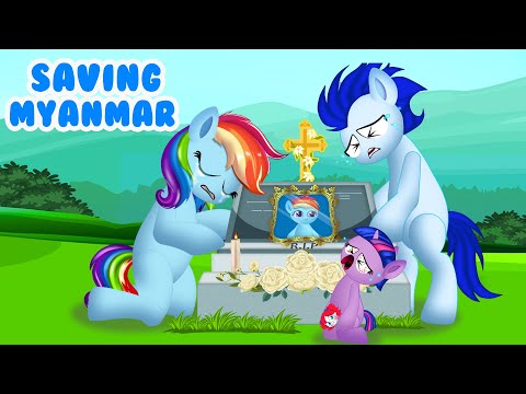 R.I.P Rainbow Dash baby! Don't leave us...😭 - MY LITTLE PONY | Stop Motion Paper