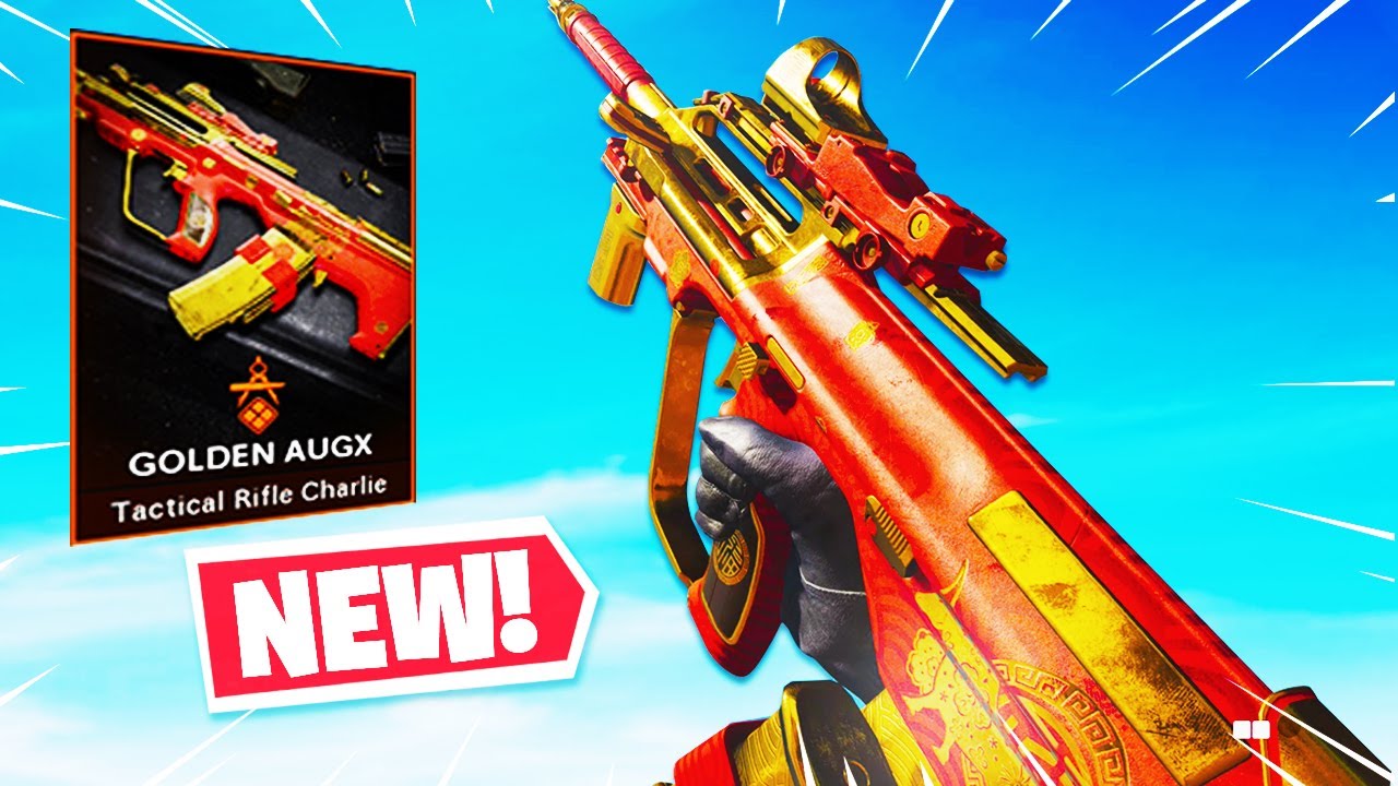 THE NEW "GOLDEN AUGX" GOLDEN TRACERS AUG in WARZONE! (BEST AUG CLASS SETUP) COLD WAR WARZONE