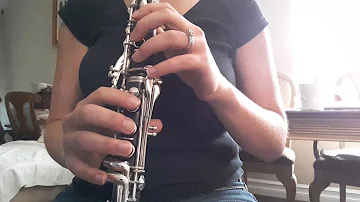 Clarinet 2 octave G major scale