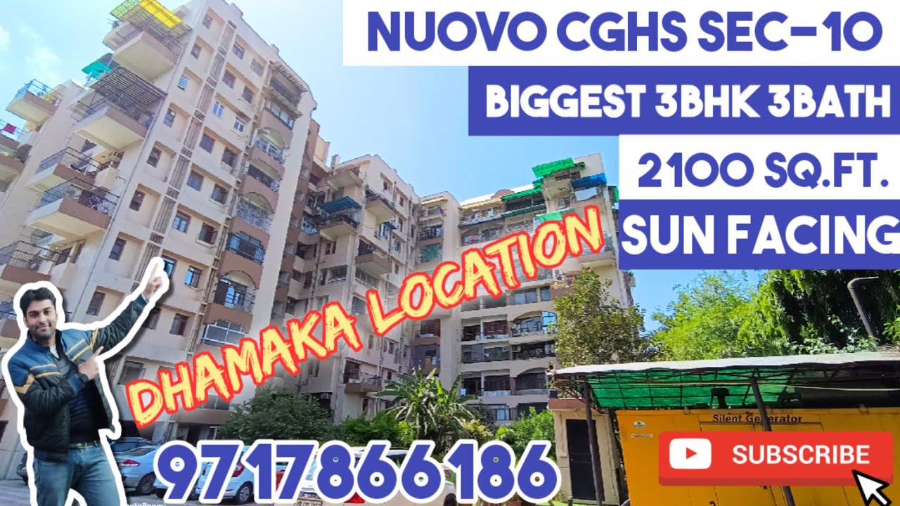 NUOVO APARTMENTS CGHS SEC10 DWARKA 3BHK BIGGEST FLAT IN DWARKA