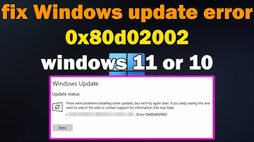 How to fix Windows update error 0x80d02002 windows 11 or 10