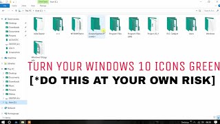 Turn Your Windows 10 Icons Green