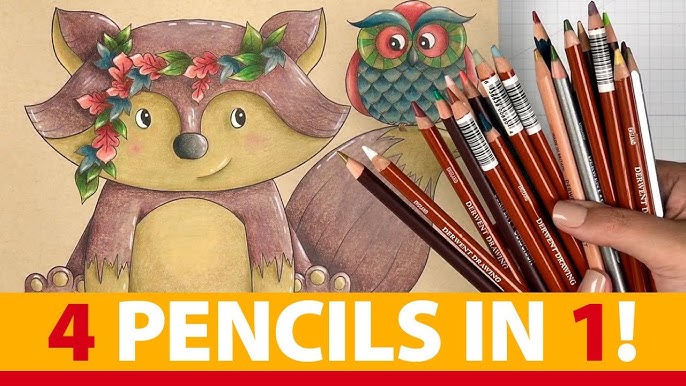 Derwent Drawing Pencils Review - Are These Their Best Set? Drawing a LION  with them. 