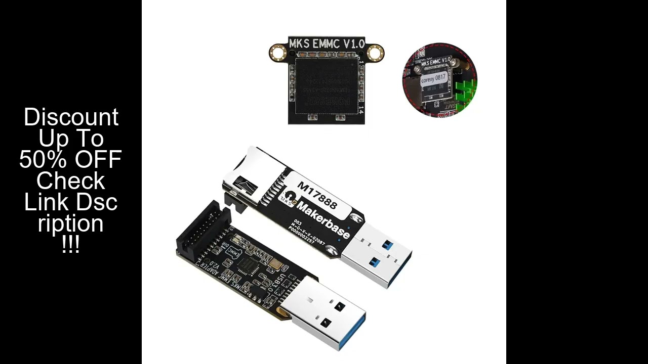 Makerbase MKS EMMC Module Micro SD 32GB TF Card For KLP1/ KP3S Pro V2, For Elegoo Neptune 4/ 4 Pro/