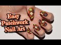 Patchwork Nail Art Tutorial || Simple Patches - Nail Art Design || Cute Fall/Halloween Mani