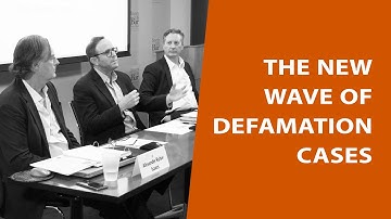 The New Wave of Defamation Cases