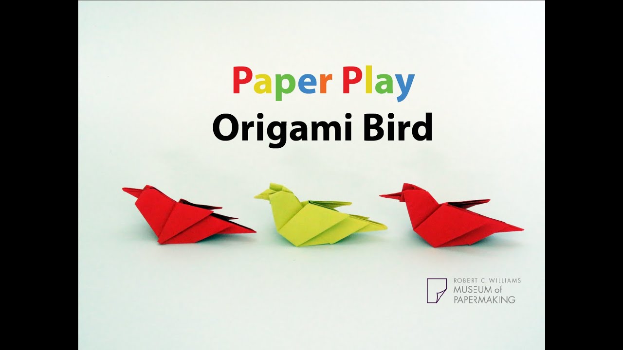 Paper Play Origami Bird YouTube