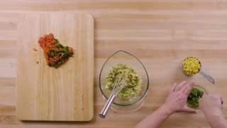 Roasted Pepper and Corn Guacamole