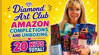 Diamond Art Club Amazon Originals. Completions & Unboxings. 20 kits total!