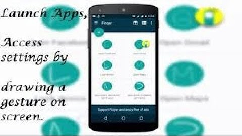 Finger Gesture launcher.Launch your favorites apps just swiping your finger over the screen